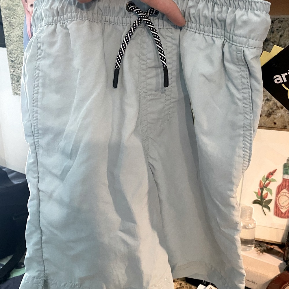 Size small art class vintage blue swim trunks